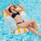 Materassino Mare 130 * 70cm, Amaca Galleggiante, Materassino Piscina in PVC Di Qualità, Gonfiabili Piscina, Materassino Gonfiabile Mare Durevole, Gonfiabile Piscina per un Relax Totale Garantito