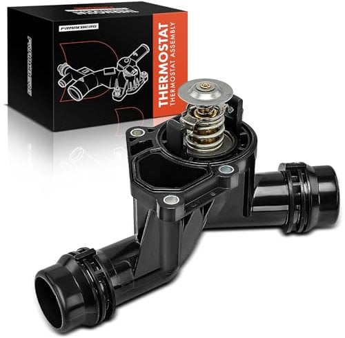 Frankberg Termostato refrigerante con junta compatible con 3er E46 318 320 2.0L 1998-2005 5er E39 520-530 2.0L-3.0L 1995-2003 7er E38 728 i iL 2.8L 1995-2001 Replace# 11530398877