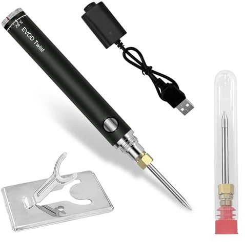 Pckobever Soldering Iron Kit,8W USB Wireless Charging Soldering Iron Cordless Soldering Iron,Soldering Gun Welding Kit with Soldering Tips,Fast Heating,5V Battery Portable Cordless