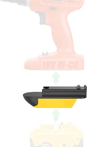 Adapter Only for Black & Decker Firestorm 18V Ni-CD Tools (Not for 18V or 20V Li-ion Tools) - Compatible with DeWalt 20V MAX Li-Ion Batteries for Powering, No Charging Function, 1 Adapter Only