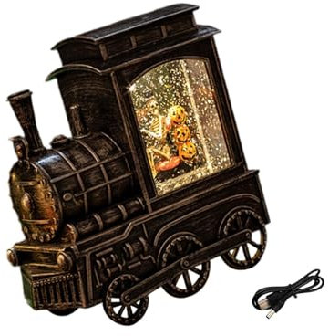 Folpus Halloween Schneekugel Laterne Tischdekoration Halloween Dekor Wasser Glitzernde Schneekugel für den Feiertagsschreibtisch zu Hause Herbst, 3 Kürbisse