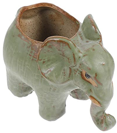 CIYODO Ceramic Elephant Flower Pot Für Sukkulenten Dekorativer Blumentopf Hochwertiger Keramik Für Zuhause Büro Und Schreibtisch Niedliches Design Mit Belüftungsloch