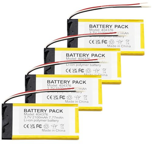 CHUNCAIL Batteria ai polimeri di litio 3.7V 2100mAh 404376 ricaricabile, con connettore JST, utilizzata per fai da te e vari piccoli elettrodomestici. Si prega di confermare il dispositivo, la
