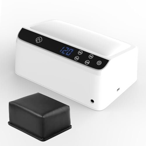 ZIZZON Lampada UV LED per unghie con cuscinetto per braccio, per unghie in gel, 72 W, con 4 timer e touch screen, ideale per uso salone o domestico