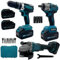 081 Store - Set Completo Professionale 3 in 1 Fai da Te con Trapano Avvitatore a Batteria, Smerigliatrice Angolare Senza Fili e Trapano a Impulsi per Bulloni 68V – Strumenti Potenti e Versatili per Og