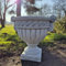 Grand pot de fleurs en pierre - Style grec - 43 cm - 37 kg - Pour le jardin, l'extérieur - Résistant au gel