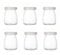 Lot de 6 pots de 100 ml pour pudding et yaourt avec couvercle, mini bouteilles en verre avec couvercles