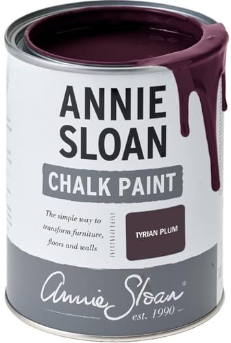 Annie Sloan Chalk Paint® (Tyrian Plum, 1 Litre/33.8 Fl Oz) a unique decorative paint for furniture, cabinets and home décor with no sanding or priming