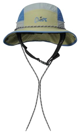 CLAPE Sommer Unisex Bucket Hat mit Kinnband Breit Krempe Sonnenhut Faltbar | Leicht,Wasserabweisend,Winddicht,Verstellbar,UV Schutz Anglerhut für Surfing Beach Reisen Wandern Camping