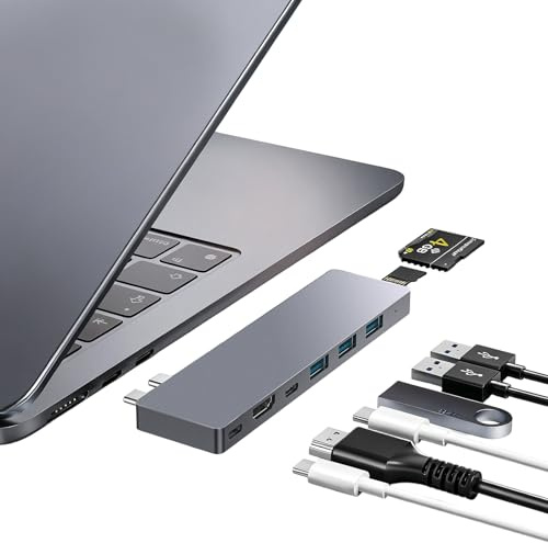 USB C Hub, 8 IN 2 Adattatore USB C Thunderbolt 4 HDMI MacBook Air Pro M1-M4