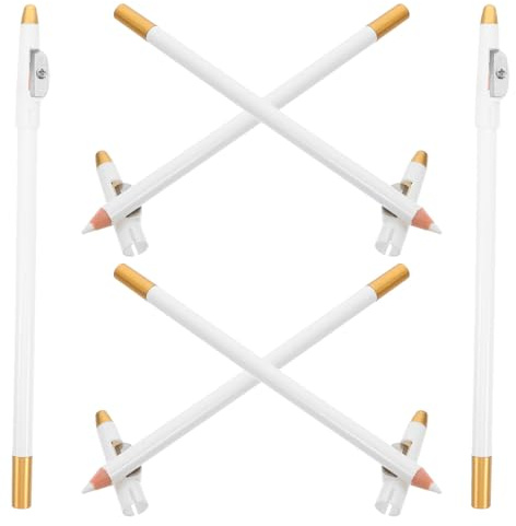 MAGICLULU 6 Stück Pack Multifunktionale Augenbrauen und Eyeliner Stifte mit Integriertem Anspitzer Dünner Kajalstift für Präzises Make Up Wasserfest und Wischfest Tragbar für Damen und