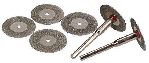 Diamond Cutting Disc Rotary Tool 6pc Mini & Drills Hobby Crafts TE723