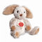 Teddy Hermann 93853 Schlenker-Hase 25 cm, Kuscheltier, Plüschtier mit recycelter Füllung