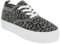 Womens Pumps Platform Canvas Flat Lace Up Casual Fashion Trainers Shoes UK 4-8 (UK 6 / EU 39, Leopard)