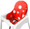 ZARPMA Sitzbezüge Kissen Kompatibel für Antilop Hochstuhl , Waschbar Faltbarer Baby Hochstuhl Bezug Kinder Sitz Covers Stuhlkissen (Rot)