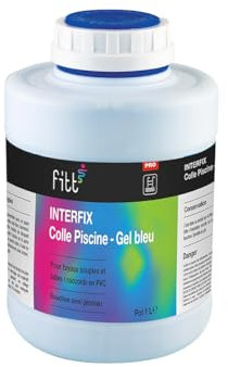 INTERPLAST Colle PVC Gel Bleu interfix pour PVC Souple - 1000 ML