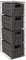 Woodluv 4 Drawer Paper Rope Tower Storage Unit With Metal Frame, Ideal for Small Bathrooms & Home Storage, Grey