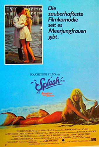 Splash - Jungfrau am Haken - Tom Hanks - Filmposter A3 29x42cm gerollt