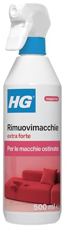 HG Rimuovimacchie Extra Forte (HG 94) – Smacchiatore con Ossigeno Attivo per Tessuti, Moquette, Tappeti e Interni Auto con Azione Repellente allo Sporco - Flacone Spray da 500 ml (144050108)