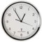 Netagon Large Round White Wall Mounted 25cm Radio Controlled Clock (Auto Updates) (25cm)