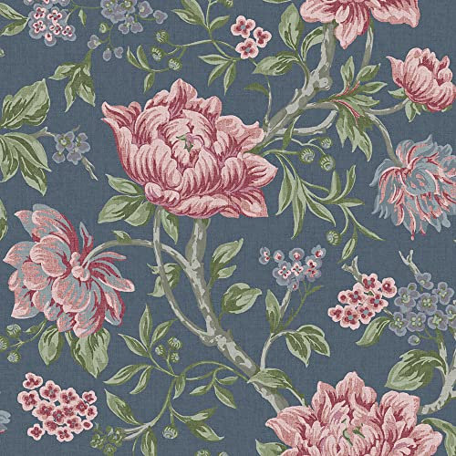 Laura Ashley Tapisserie Floral Dark Seaspray Tapete