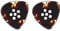 Musiin Handgefertigtes 3-in-1-Plektrum für E-Gitarre, Bass, Akustikgitarre, Jazz, Blues, 2 Stück