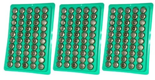 Leimezsty 50/100/150Pcs LR44 AG13 140mAh Cell Coin Watch Battery L1154 357 SR44 1.5V Alkaline Button Batteries Suitable For Watch Button Cell Battery Capacity Battery Electronic Device Battery