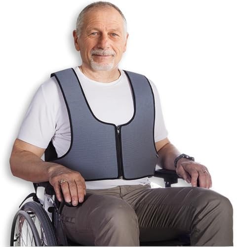 OrtoPrix Verstellbarer Brustgurt – Verwendung im Oberkörper zur Verbesserung der Stabilität und Haltung, mit Reißverschluss und atmungsaktivem dreilagigen Material (Umfang 79-168 cm)