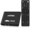 MYPIN 4K Media Player with 2 in 1 out HDMI Switch Function, 2 Port HDMI Switcher Splitter, Automatic Switch with Remote Control, Supports Image, Music, and Video Looping/Auto Play and Resume Play