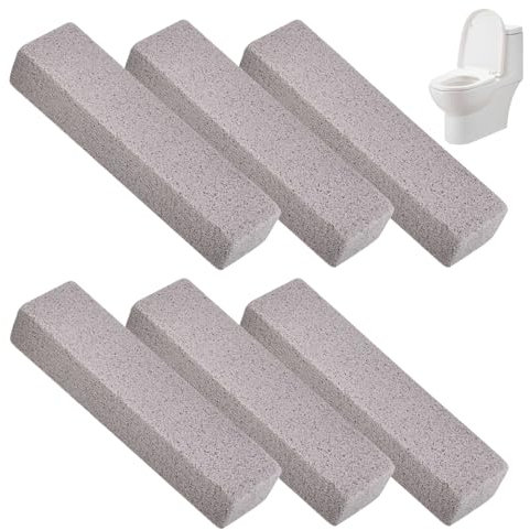 6 Stück Everdrop Bimsstein Reiniger Bürsten Grill Bimsstein Blöcke Bimsstei für Toilette Reinigungsblock Blöcke Stark für Grill Küche Backofen Dusche Bad Waschbecken