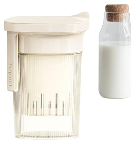 Colador para yogur y queso, colador multiusos con tapa | Accesorio de cocina reutilizable con fino para suero, café de frutas con cáscara y alimentos