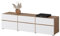 Meuble TV Havana – 180 cm – 3 Portes abattantes et 3 tiroirs – Chêne et Blanc – Design Contemporain
