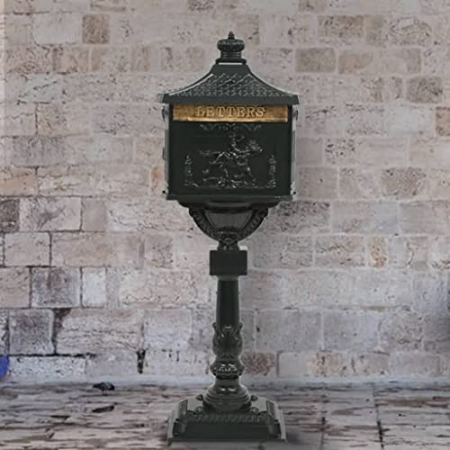 Générique Boîte aux Lettres sur Pied Aluminium Vintage Antirouille Vert,Maison & Jardin,Décorations,Boîtes aux Lettres,Vert,10.48KG,43893