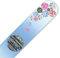 Mont Bleu Crystal Nail File hand decorated with crystals - Handbag Size - Hand Made - Czech Tempered Glass