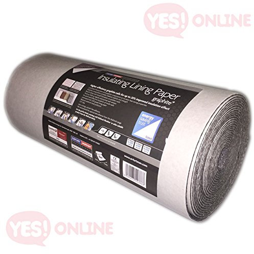 Insulating Lining Wallpaper Graphite Thermal Thick Quality Durable Erfurt