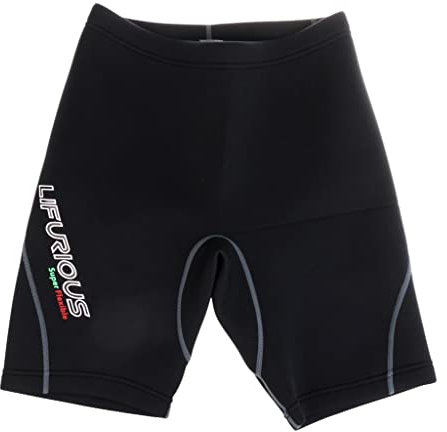 MagiDeal Men's 2mm Neoprene Swim Shorts Super Stretch Comfortable Wetsuits Pants S M L XL - Black, L