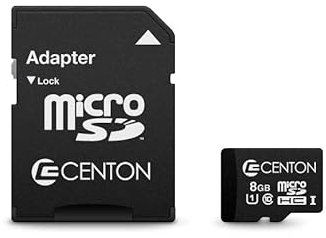 Centon microSD Memory Cards, 8GB, S1-MSDHU1-8G