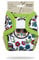 Petit Lulu Neugeborenen Überhose (2-6 kg) für Stoffwindeln Klett (Gatos Calaveras (auf weiß))