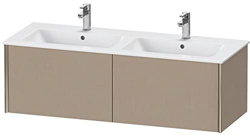 Duravit XViu 4029 Waschtischunterbau wandhängend, 2 Auszüge, für Doppelwaschtisch ME by Starck 233613, 1280x480 mm, XV40290B175, Farbe: champagner matt/leinen