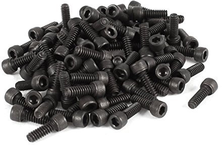 100 Pcs 12.9 Alliage Clé Hexagonale Clé À Tête Capuchon Vis Boulons UNC 6-32x3 / 8 pouces
