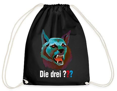 Spreadshirt Die Drei Fragezeichen Der Karpatenhund Turnbeutel, One size, Schwarz