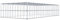 GABIONA Anbau-Gabione Typ3 eckig, Maschenweite 5 x 10 cm, Tiefe 50 cm, Gabione 100 x 20 x 50 cm (L x H x T), C-Ring