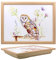 Tamersgifts Cushioned Laptrays Lap Tray TV Dinner Bean Bag Padded Cushion Gift (Countryside Owl Laptray)