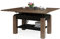 All4All Couchtisch Bresso 130x65 - Wohnzimmertisch - Klapptisch - Couchtisch höhenverstellbar - mit Ablagefach - Sofatisch mit Stauraum - Braun mit Schwarz 05 (Braune Eiche + Schwarz)