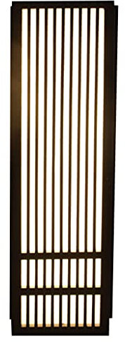 Fine Asianliving Japanische Wandleuchte Shoji Schwarz Kazuno B8xT15xH50cm