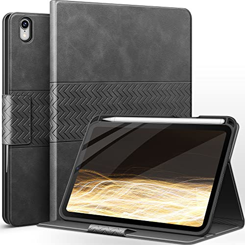 AUAUA Hülle für iPad mini 7 & 6, 8,3 Zoll, Stand Cover mit Stifthalter, Magnetbefestigung, Auto Schlafen/Wachen (Grau)