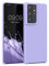 kwmobile Cover per Samsung Galaxy S21 Ultra Custodia - Back Case per Smartphone in Silicone TPU - Protezione Gommata - lavanda