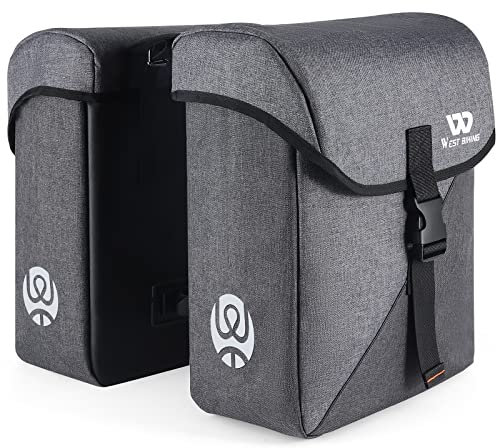HONGYEA Sacoche Velo tridimensionnels pour Porte-sacoches | 35L Grands Sacoche vélo | sacoch arrière avec Protection imperméable | pour vélo de ebike VTT