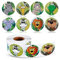 YKKJ Jungle Stickers 500 Pieces Zoo Animals Round Nice Stickers Rolls Adhesive Stickers Scrapbooking for Notebook Children Rewards Stationery Stickers