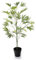 Deco Woerner Künstliche Hanfpflanze 90 cm Deko Baum Kunstpflanze Zimmerpflanze Cannabispflanze